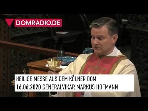 Catholic service live from Cologne Cathedral on 16 June 2020 with Vicar General Markus Hofmann
