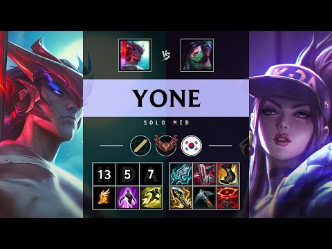 Yone Mid vs Akali - KR Grandmaster Patch 25.21