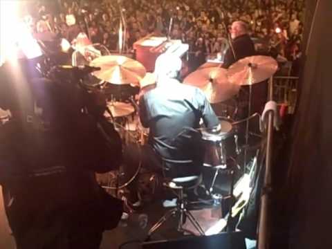 Steve 'Whitey' White Plays drum solo in front of 40,000 in Sao Paulo Brazil.