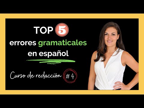 ☝ Los 5 errores GRAMATICALES más frecuentes en español ☝ | Ejemplos y trucos
