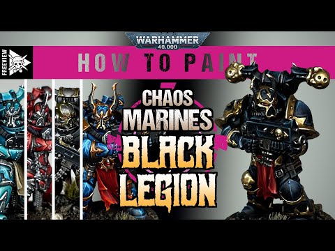 How To Paint Chaos Black Legion | Way of The Brush Warhammer 40,000 Tutorial