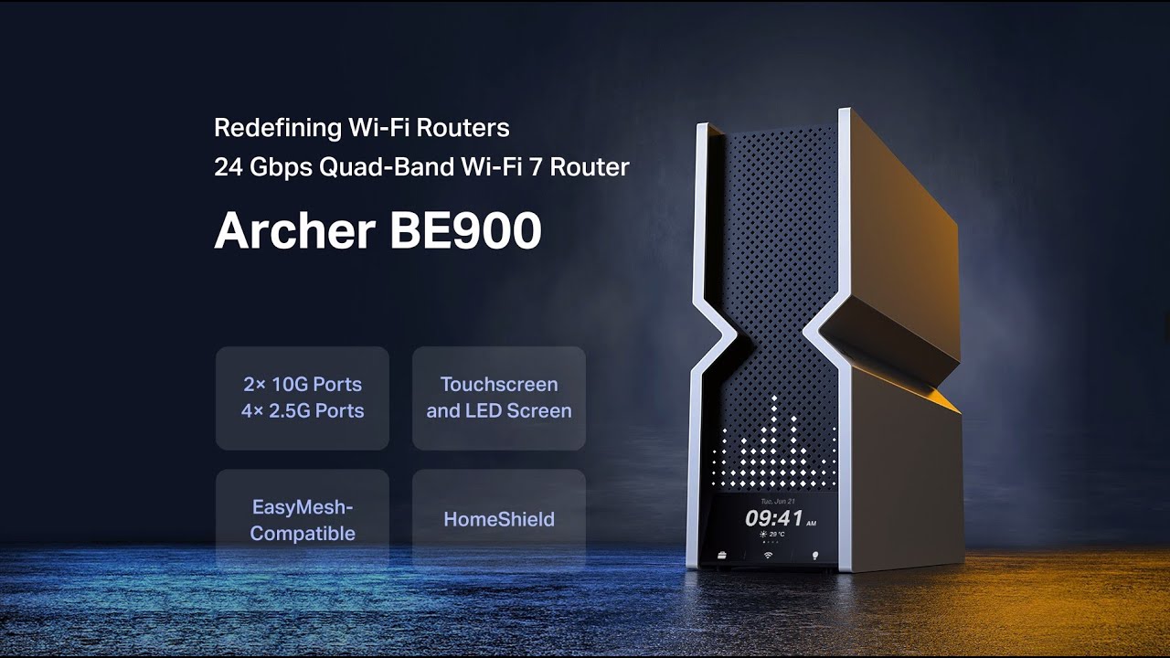 TP-Link Routeur WiFi quadri-bande Archer BE900