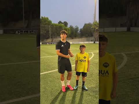 retos de fútbol con la joven promesa del barça Max Moreno (2015),tiene 11 años #lamineyamal #futbol