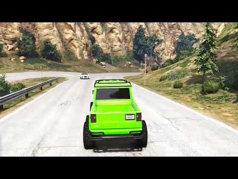 Offroad Jeep Mountain Road Climb Race Game | Real Green Jeep Driving Game | GTA 5 Jeep Racing Game