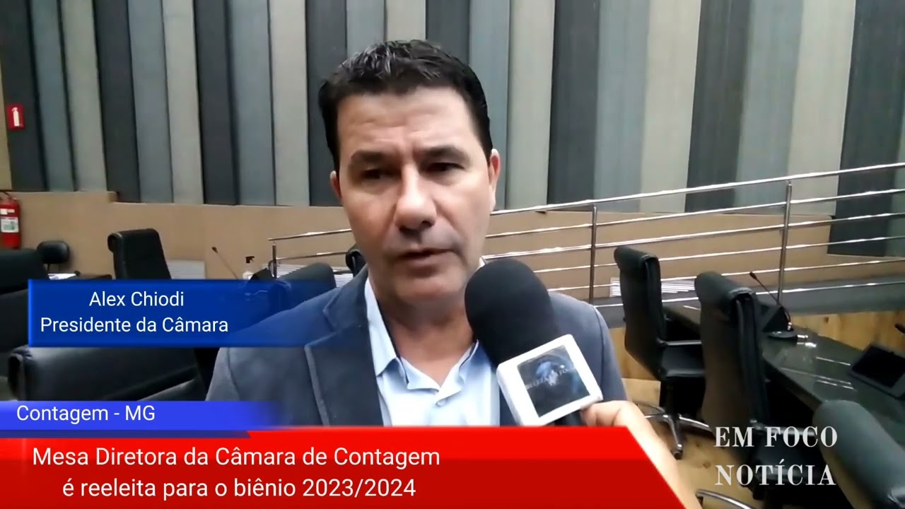 MESA DIRETORA DA Câmara DE  CONTAGEM  É REELEITA PARA O BIÊNIO