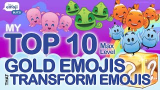 Disney Emoji Blitz Top 10 Gold Emojis that Transform Emojis - Max Level