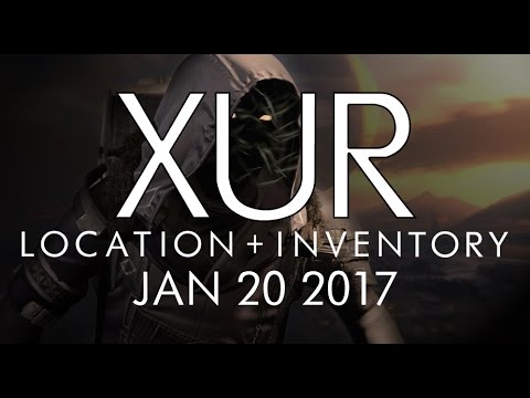 Destiny - Xur Location & Inventory for 1-20-17 / January 20, 2017 - Rise of Iron!