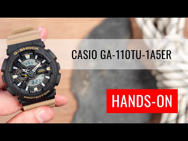 ساعة كاسيو جي-شوك كوارتز رجالية - GA-110TU-1A5DR.A