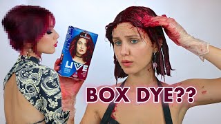 Dyeing my hair Burgundy with BOX DYE