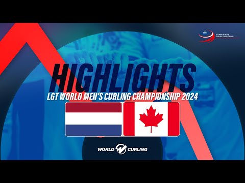 Netherlands v Canada - LGT World Men's Curling Championship 2024 - Highlights