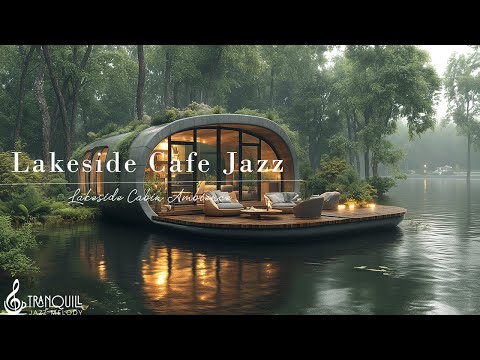 Lakeside Cafe Jazz Music | Tranquill Jazz With Nature Therapy For Relaxing & Positive Mood #2