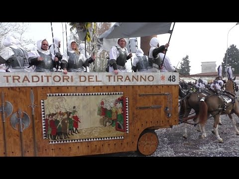 I Traditori del Tiranno carro da getto - Carnevale Ivrea 2016