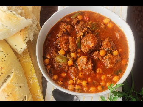 Mermez, a Tunisian Lamb Stew with chickpeas.