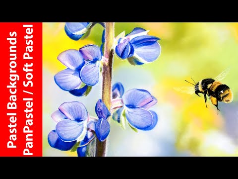 How to - Soft Pastel and PanPastel  Bokeh Blurry Background