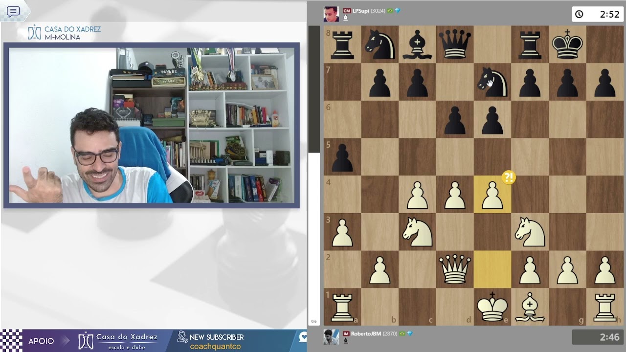 ENFRENTANDO O GM SUPI NO CHESSCOM
