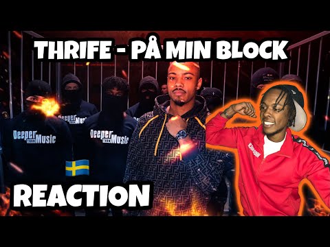 AMERICAN REACTS TO SWEDISH DRILL RAP! Thrife - På min block (Official Video)