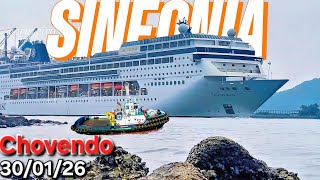 MSC SINFONIA navio  30/01/26 cruzeior santos  #ilhagrande #buzios  #chuva   @cruzeiros2025  #cruise