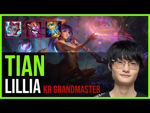 Tian - LILLIA vs. NIDALEE Jungle | KR Grandmaster
