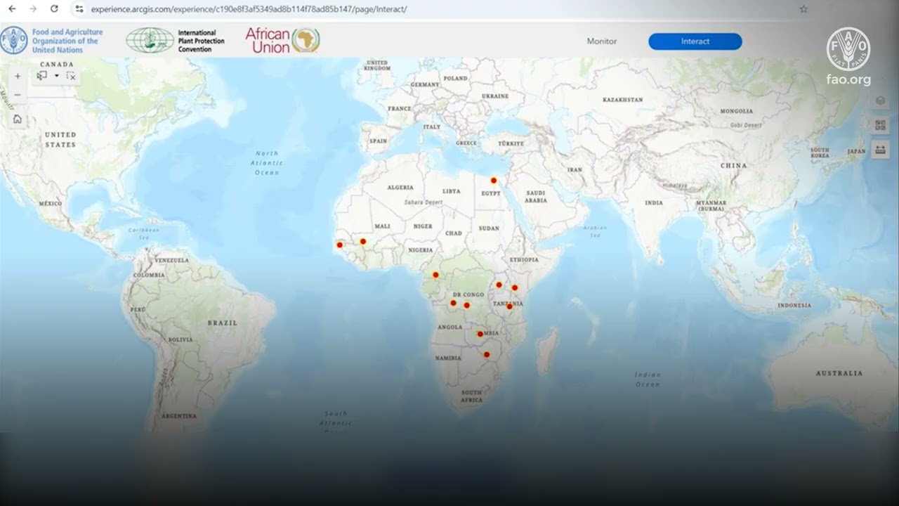 Programme phytosanitaire Africain (PPA) : Le plateforme SIG