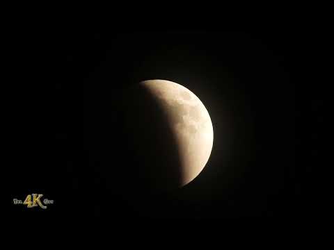 Flower moon lunar eclipse May 15th 2022 viewed on timelapse from...