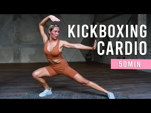 KICKBOXING CARDIO WORKOUT | 50 Min Fat Burning HIIT Workout At Home