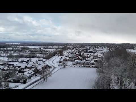 Heukelum : drone opnamens sneeuw 03-01-2026