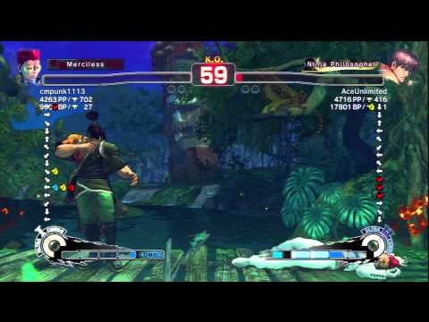 cmpunk1113 (Ken) Vs AceUnlimited (Guy) SSF4 AE Ranked Matches - PSN