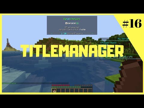 Waranei -  Minecraft Plugin Tutorial INDONESIA |  How to make a Sans SMP scoreboard & Tablist TitleMANAGER #16