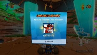 CTR Nitro-Fueled: Purple Gem Cup - Unlock Fake Crash