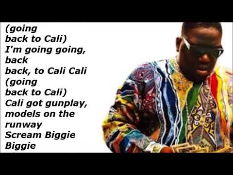 Biggie Smalls   Going Back To Cali (Lyrics Video)