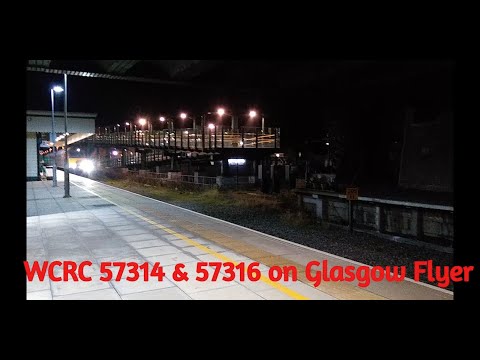 Prestatyn 13.2.2019 - WCRC 57314 & 57316 on Glasgow Flyer - Class 57