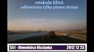 preview picture of video 'Droga ekspresowa S51 - Obwodnica Olsztynka'
