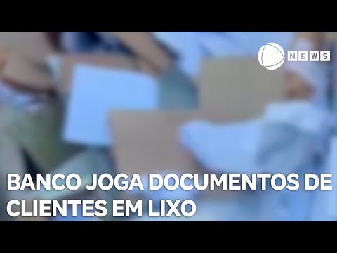 Banco joga documentos de clientes em caçamba de lixo na Bahia