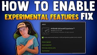 HOW TO ENABLE EXPERIMENTAL FEATURES In GeForce Experience (Fix) & Enable NVidia Freestyle & MORE!!
