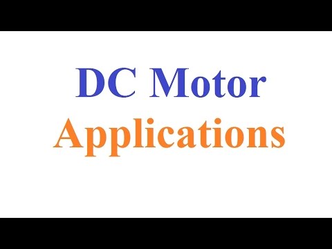 Applications of DC motors