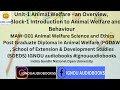 Animal Welfare An Overview Unit 1 Block 1 MAW 001 PGDAW SOEDS Ignou Animalwelfare Animallove