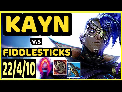 LAMABEAR (KAYN) vs FIDDLESTICKS - 22/4/10 KDA JUNGLE CHALLENGER GAMEPLAY - EUW