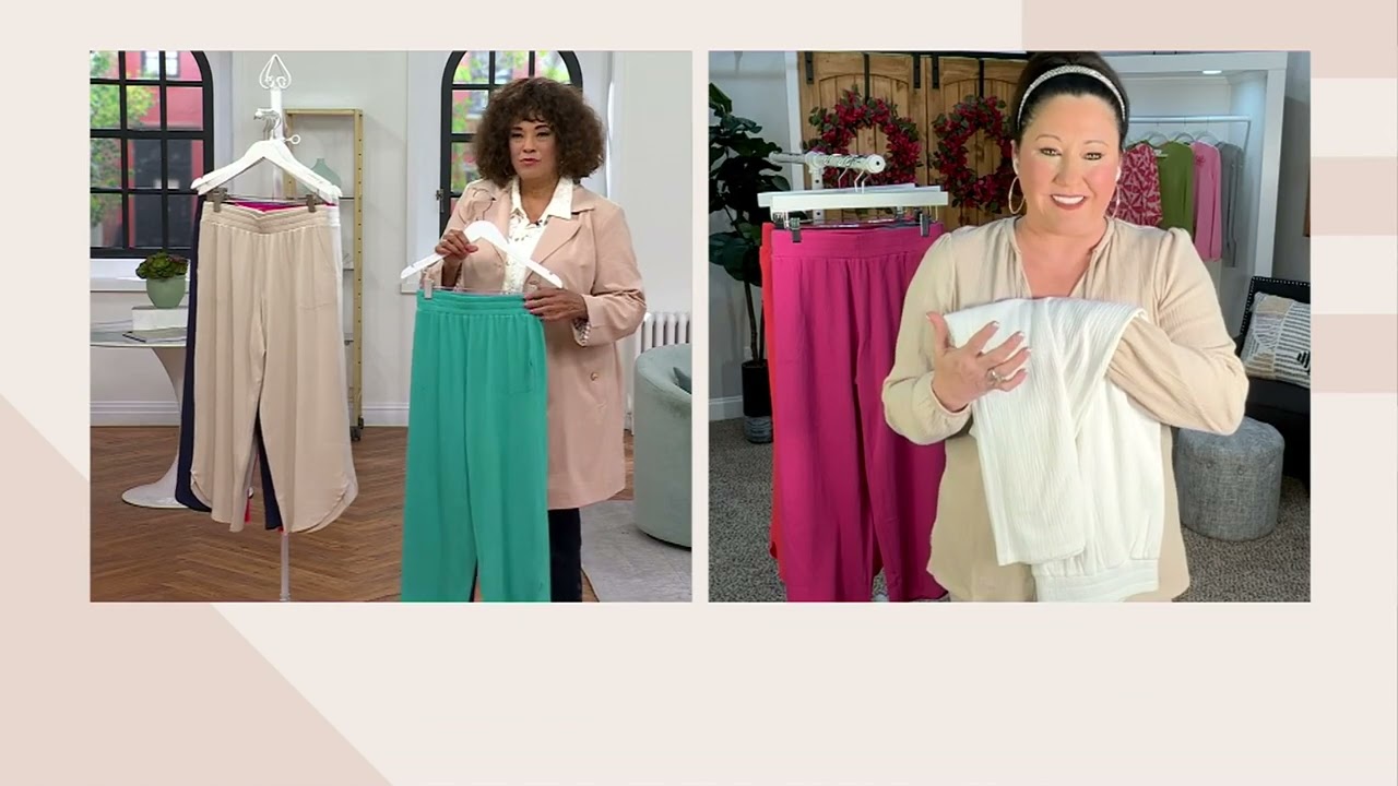 Belle by Kim Gravel Packabelle Tulip Hem Gaucho Pant on QVC