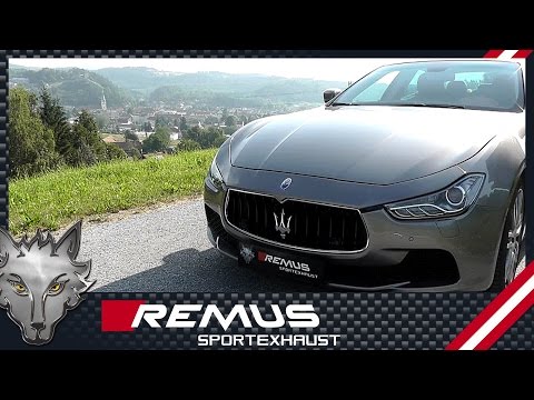 Maserati Ghibli S Q4 with REMUS cat-back system