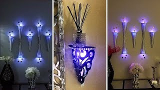 Diy Modern Wall Decor Lighting| Large Wall Covering in 5 Minutes That is Renter Friendly!