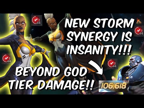 Storm BEYOND GOD TIER DAMAGE! - New Apocalypse Synergy is INSANITY!!! - Marvel Contest of Champions