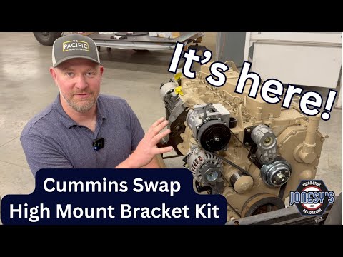Version 2.0! High Mount AC Bracket Kit 2.0 - DIY Cummins Swap