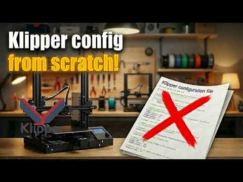 Install Klipper on ANY Printer from Scratch (No config? No problem!)