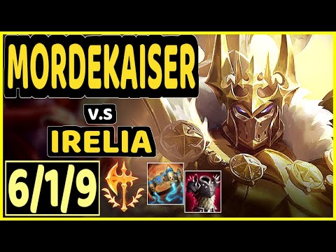 BWIPO (MORDEKAISER) vs IRELIA - 6/1/9 KDA TOP CHALLENGER GAMEPLAY - EUW