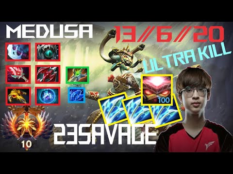 23savage Medusa Carry [ Ultra Kill ] Dota 2 Gameplay Highlights Patch 7.31b