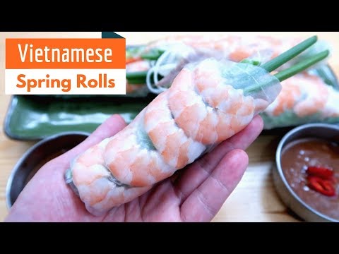 How to make Vietnamese Spring Rolls (w. Peanut Hoisin Sauce)