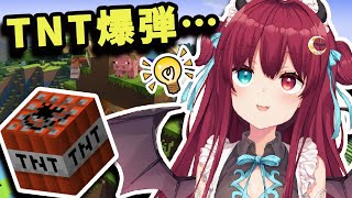 【マイクラ】TNT爆弾で地下を気持ちよく爆破したいのだ！！！！【夢月ロア】