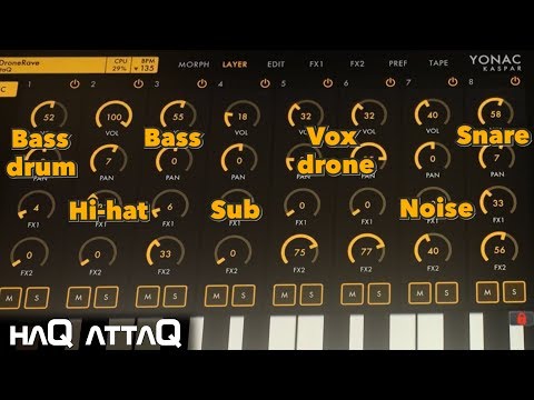 FULL Psychedelic Trance track from ONE preset │ KASPAR for iPad - haQ attaQ Performance