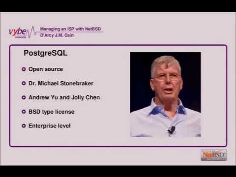 D'Arcy Cain: Centrally managing an ISP with NetBSD and PostgreSQL - BSDCan 2017