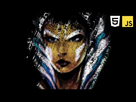 JavaScript Pixel Flow with Colors 